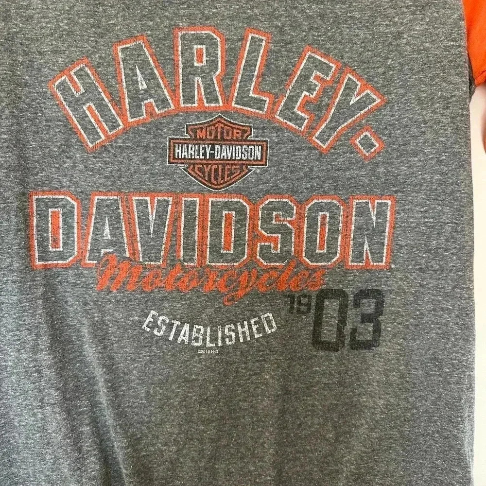 3/4 Sleeve Harley Davidson Shirt from Chester’s Reno Nevada - Picture 2 of 5